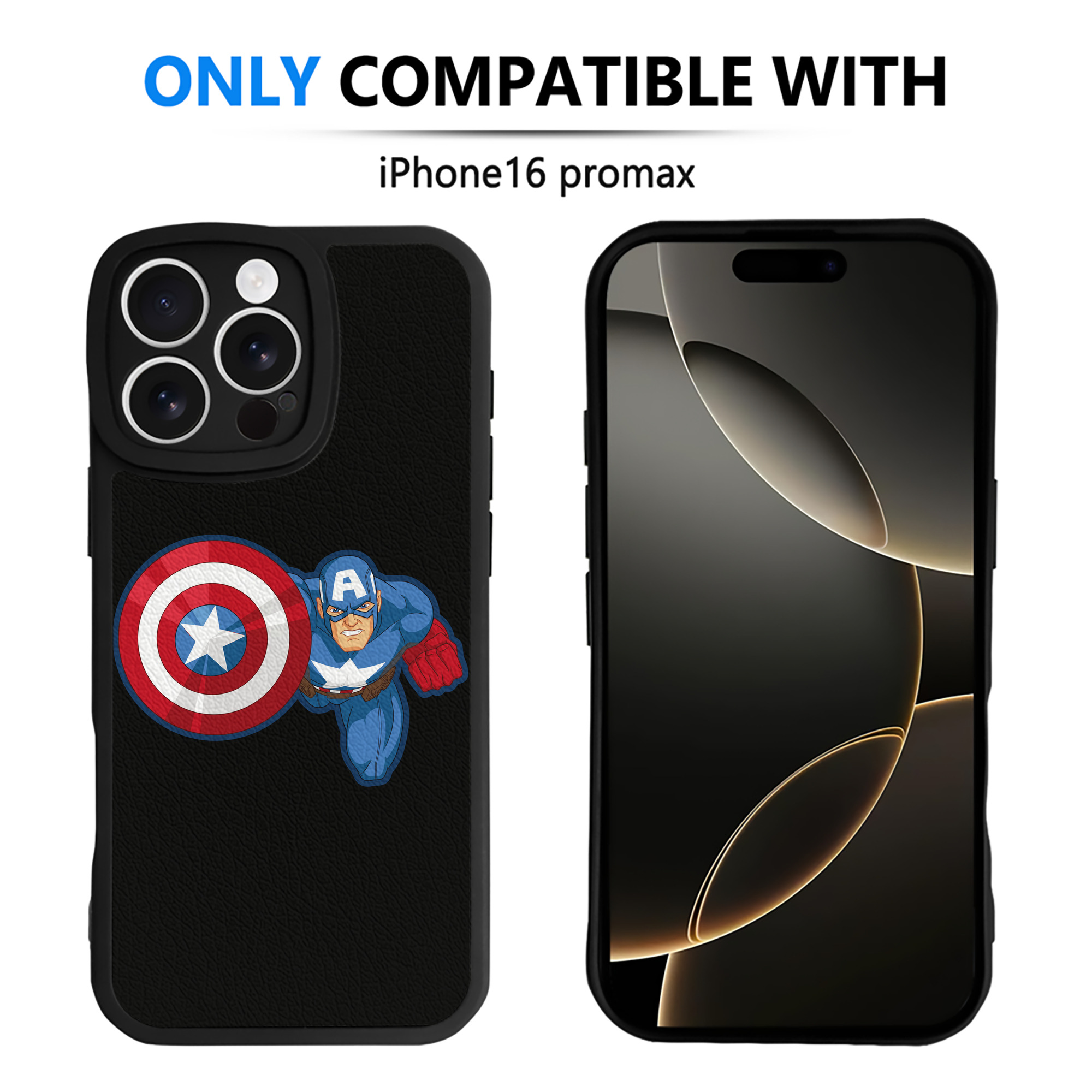 （画像用） アベンジャーズ The Avengers 【iPhone 16シリーズ対応】シリコンスマホケース（レザー調） 材質：シリコン